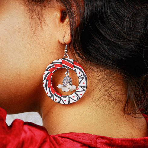 Offwhite Disc Earrings - The Earth Store - Fashion Accessories